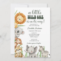Wilder Safari-Tiere Junge Baby-Party