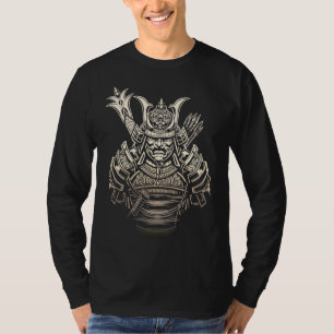 Wilder Samurai-Krieger – Kühne japanische Rüstung T-Shirt