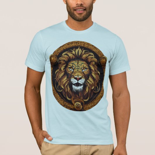 Wilder Schlangenkönig Löwe – Stilisiertes Vector T T-Shirt (Vorderseite)