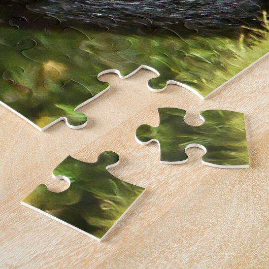 Wilder Schwarzbär. Puzzle (Seite)