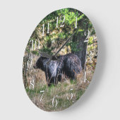 Wilder Schwarzbär und Wald Foto Wildtiere Uhr (Winkel)