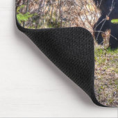 Wilder Schwarzer Bär und Bäume Wildlife Foto Mousepad (Ecke)