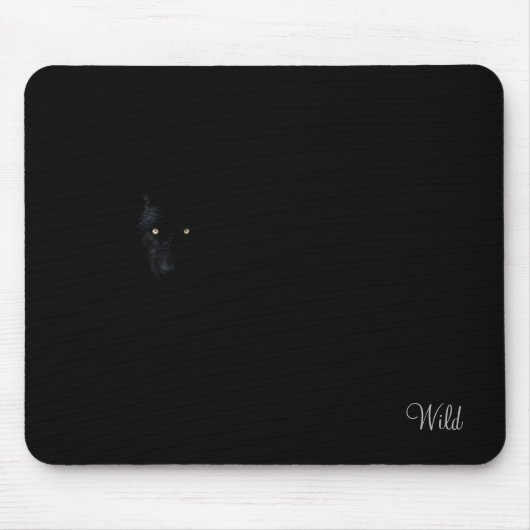 Wilder schwarzer Jaguar-Mauspad Mousepad (Vorne)