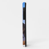 Wilder schwarzer Stallion, der Pferd züchtet Case-Mate iPhone Hülle (Hinten/Links)