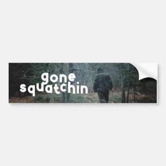 Wilder Spaß aus Gone Squatchin yeti Bigfoot sasqua Autoaufkleber