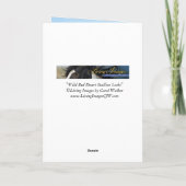 Wilder Stallion der Roten Wüste - Grußkarte Karte (Rückseite)