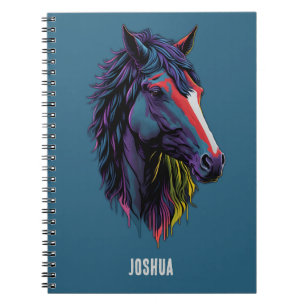 Wilder Stallion Urban Graffiti Kunstmuseum Notizblock