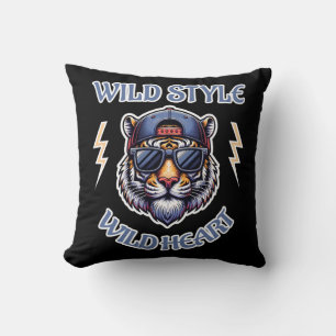Wilder Stil, Wildes Herz Kissen