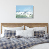 Wilder Surf im Jetty Leinwanddruck (Insitu (Schlafzimmer))