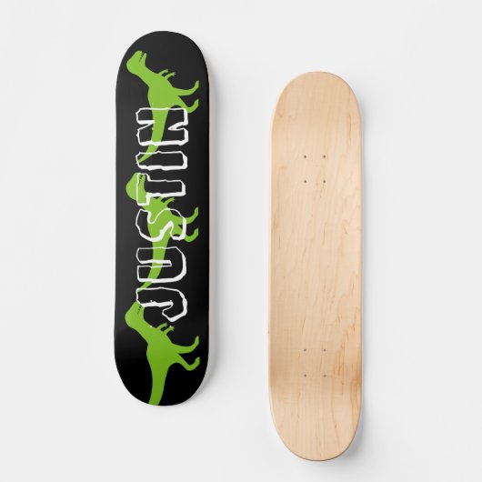 Wilder T rex Dinosaurier fertigen Skateboard (Vorderseite)