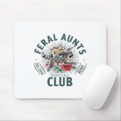 Wilder Tante Sozialclub Coole Raccoon Mousepad (Mit Mouse)