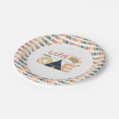 Wilder Thema-Teller-aztekischer Stammes- Pappteller (Schrägansicht)