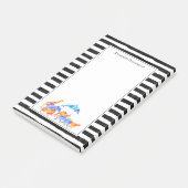 Wilder Tierherde Farbenfrohe Wasserfarbe Post-it Klebezettel (angewinkelt)