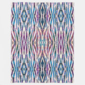 Wilder Tierstreifen Fleecedecke (Vorderseite)