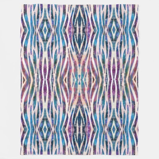 Wilder Tierstreifen Fleecedecke (Vorderseite)