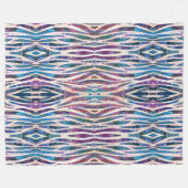 Wilder Tierstreifen Fleecedecke (Vorderseite (Horizontal))