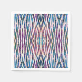 Wilder Tierstreifen Serviette (Vorderseite)