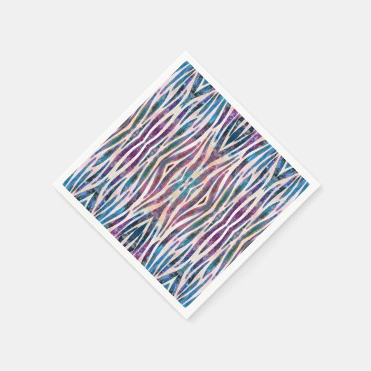 Wilder Tierstreifen Serviette (Ecke)