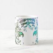 Wilder Tiger//Blau Kaffeetasse (Mittel)
