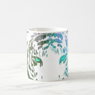 Wilder Tiger//Blau Kaffeetasse