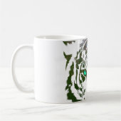 Wilder Tiger//Blau Kaffeetasse (Links)