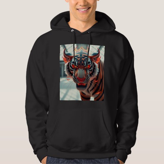 Wilder Tiger Hoodie (Vorderseite)