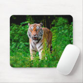 Wilder Tiger im Dschungel Mousepad (Mit Mouse)