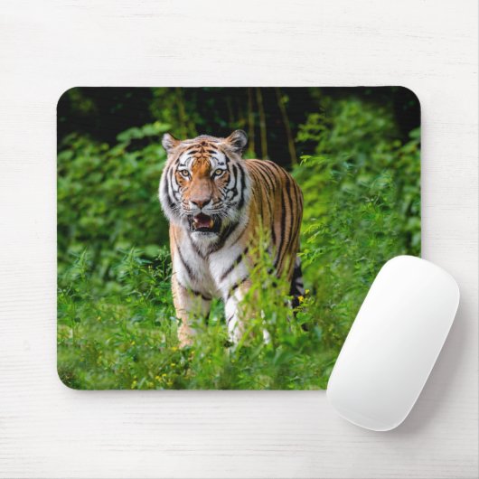 Wilder Tiger im Dschungel Mousepad (Mit Mouse)