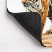 Wilder Tiger im Protokoll Mousepad (Ecke)