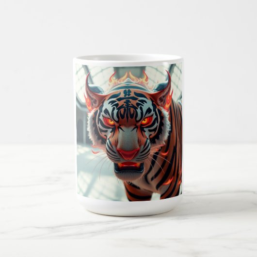Wilder Tiger Kaffeetasse (Mittel)