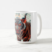 Wilder Tiger Kaffeetasse (VorderseiteRechts)