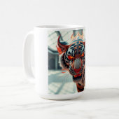 Wilder Tiger Kaffeetasse (Vorderseite Links)