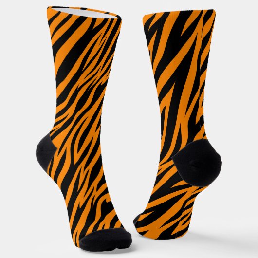 Wilder Tiger Socken (Gewinkelt)