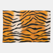 Wilder Tiger Stripes Muster Geschirrtuch (Horizontal)