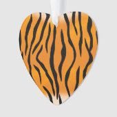 Wilder Tiger Stripes Muster Ornament (Vorderseite)