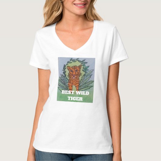 Wilder Tiger T-Shirt (Vorderseite)