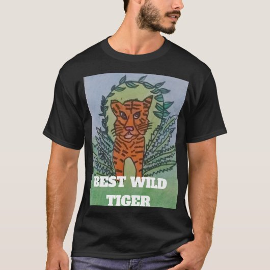 Wilder Tiger T-Shirt (Vorderseite)