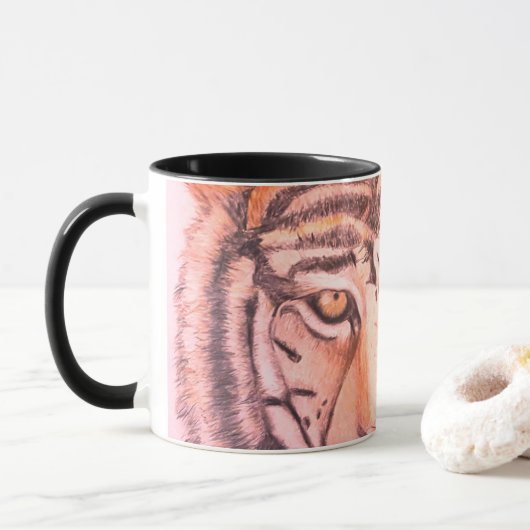 Wilder Tiger Tasse (Mit Donut)