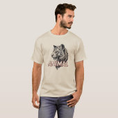 Wilder Tigergeist – Tier Grafik T-Shirt (Vorne ganz)