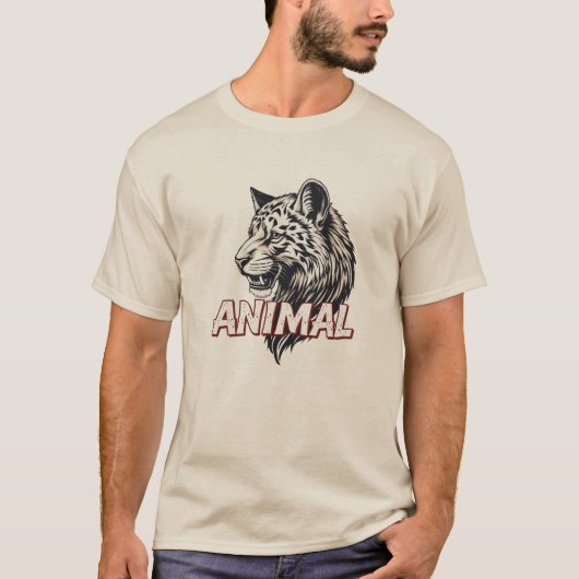 Wilder Tigergeist – Tier Grafik T-Shirt (Vorderseite)