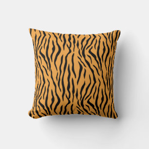Wilder Tigerhaut-Muster Kissen