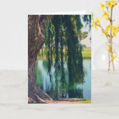 Wilder Tree am Lago Grußkarte Karte (Gelbe Blume)