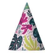 Wilder tropischer Regenwald, Vintag wiederholender Partyhütchen (Links)