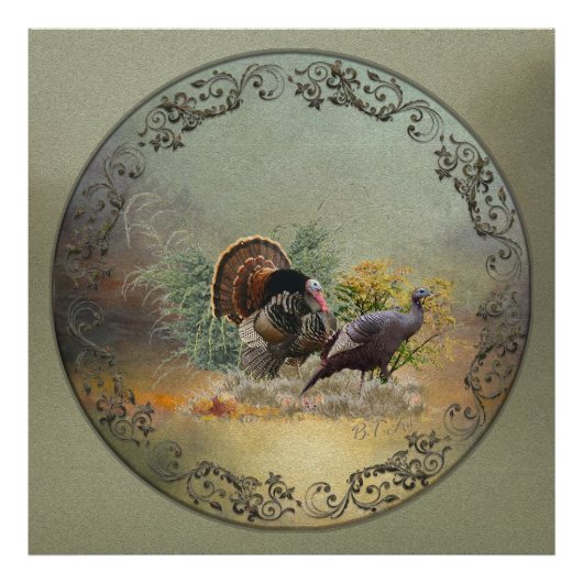 Wilder Truthahn Fotodruck (Vorne)
