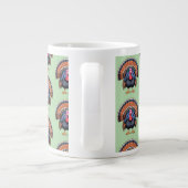 Wilder Truthahn Jumbo-Tasse (Rückseite)