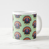 Wilder Truthahn Jumbo-Tasse (Vorderseite Rechts)