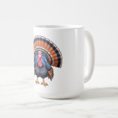 Wilder Truthahn Kaffeetasse (VorderseiteRechts)
