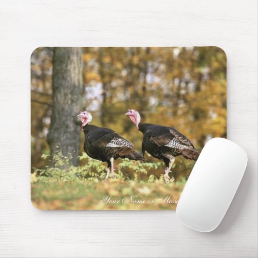 Wilder Truthahn Mousepad (Mit Mouse)