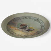 Wilder Truthahn Pappteller (Schrägansicht)