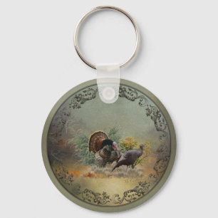 Wilder Truthahn Schlüsselanhänger